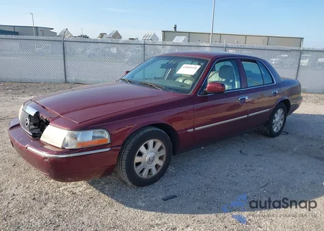 2004 Mercury Grand Marquis Ls из США, поврежденный, VIN 2MEFM75W34X624644